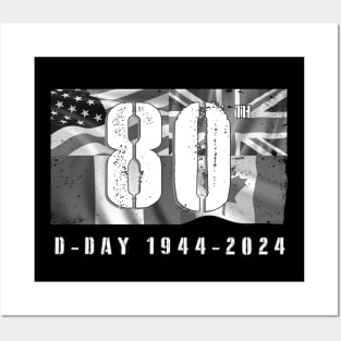 1944 D-Day 2024 80th Anniversary Normandy Posters and Art